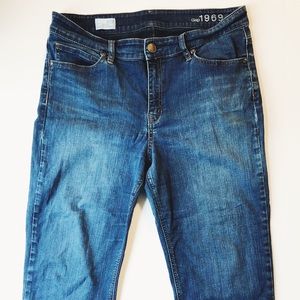 GAP 1969 High Rise Cropped Straight Jeans